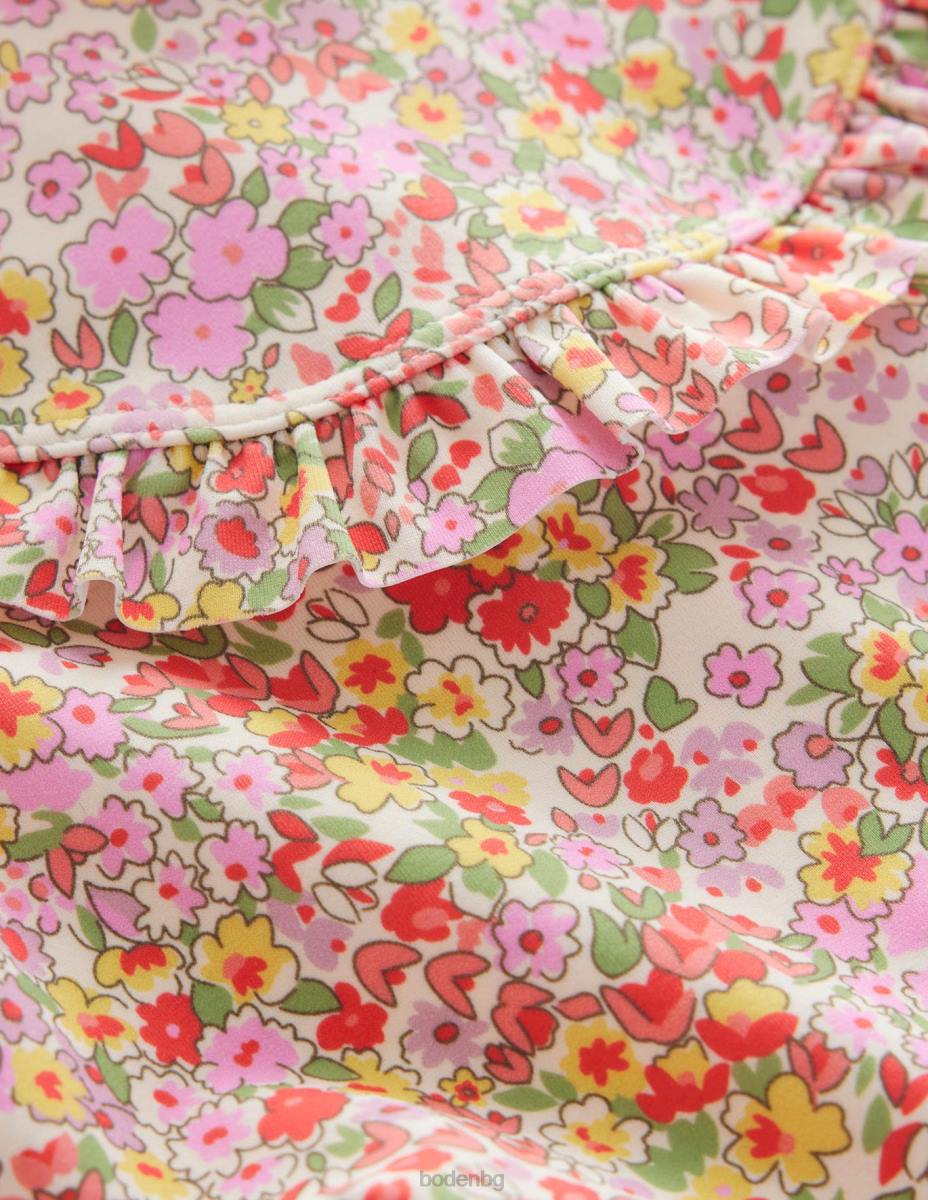 облекло Boden костюм за сърф с волани мулти пролетно време флорални бебе LL683428