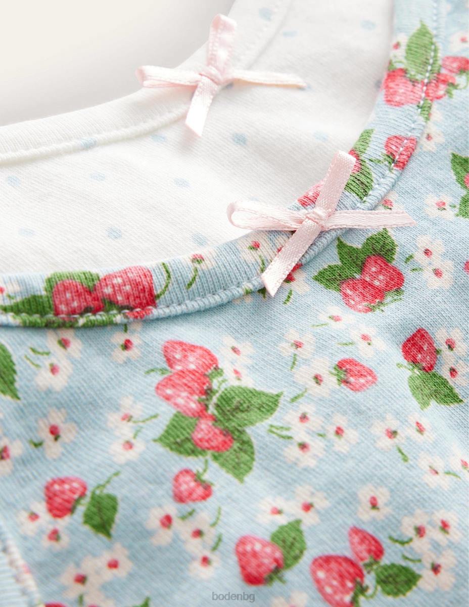 облекло Boden жилетки 2 бр ягодови цветя бебе LL68563