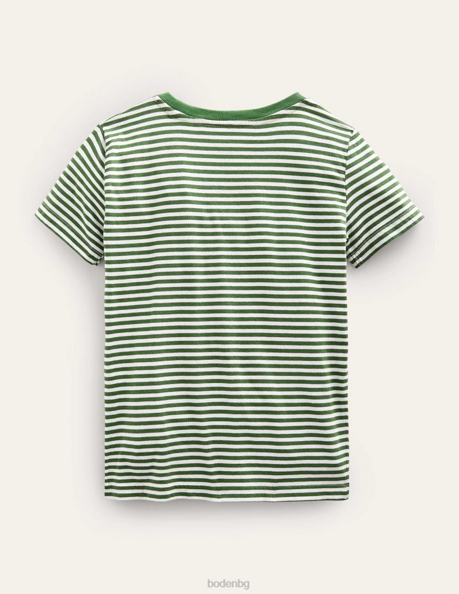 облекло Boden тениска със забавни апликации сафари/пчела от слонова кост бебе LL683316