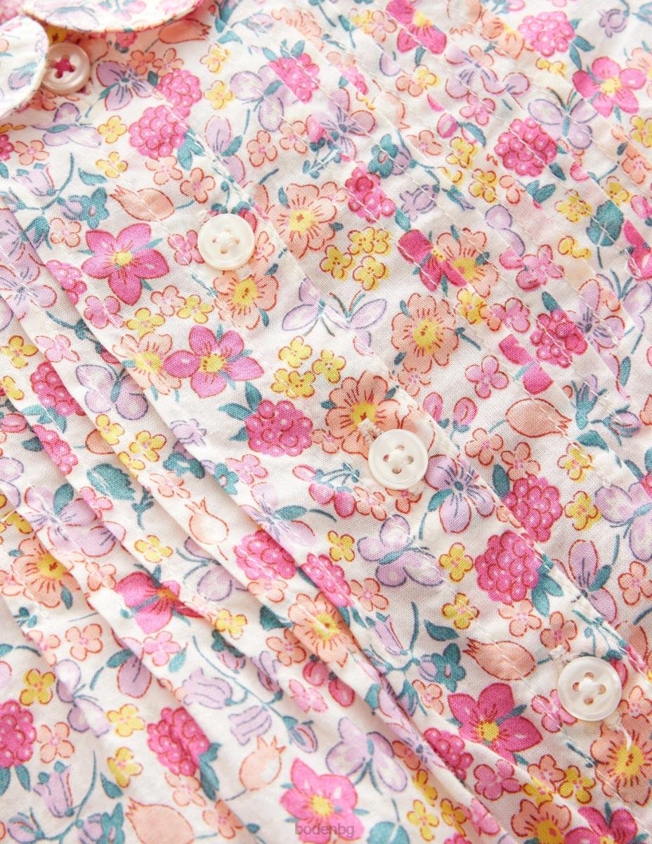 облекло Boden носталгичен плетен комплект за игра Бери розова пеперуда бебе LL683356