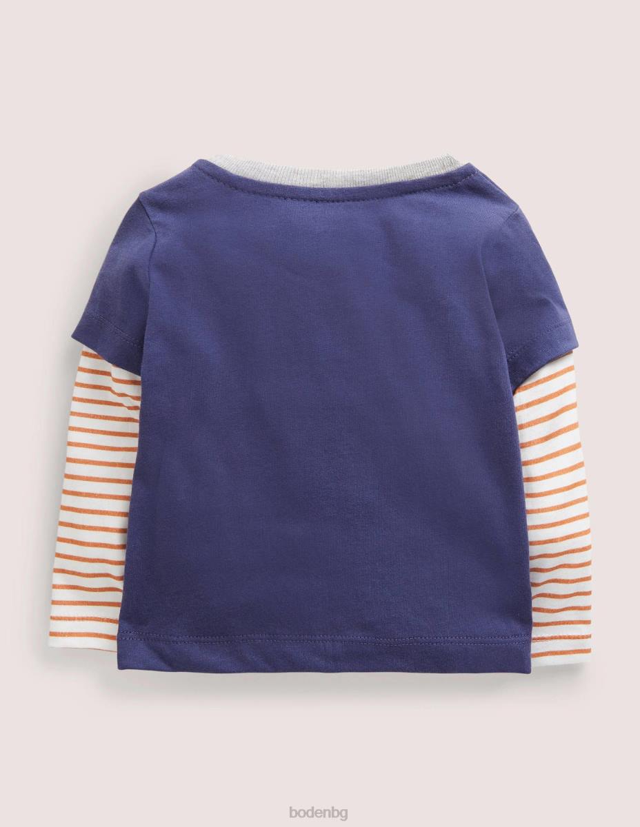 облекло Boden тениска с апликации за Хелоуин десен таралеж бебе LL683360