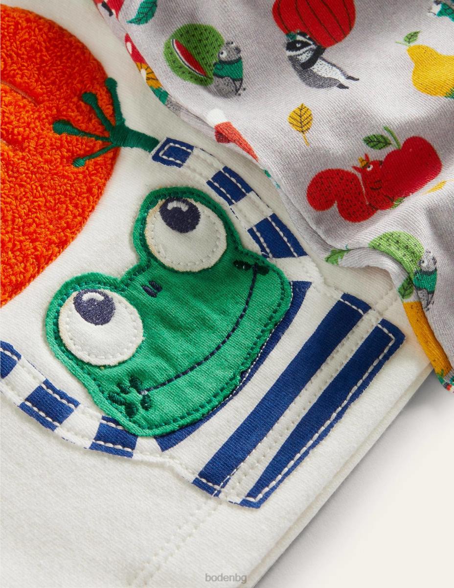 облекло Boden графичен комплект за игра от трико мулти луд конкери бебе LL683392