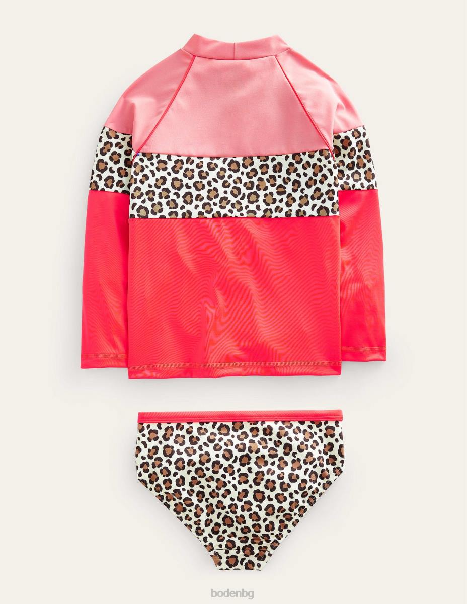 облекло Boden комплект жилетка с шарки мек трюфелов леопардов принт бебе LL683399