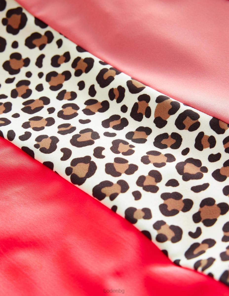 облекло Boden комплект жилетка с шарки мек трюфелов леопардов принт бебе LL683399