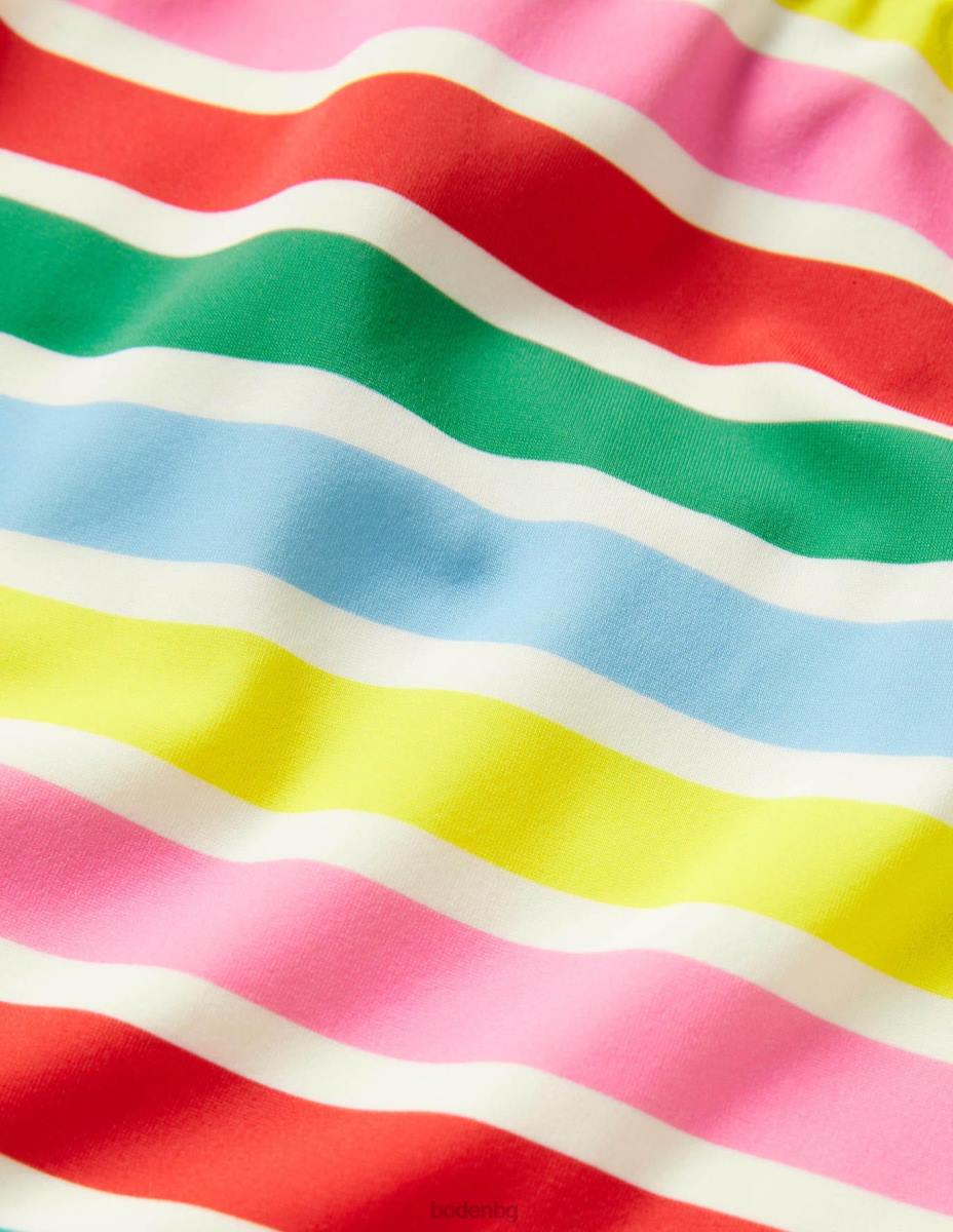 облекло Boden шарено горнище на танкини слонова кост/мулти дъга бебе LL683478