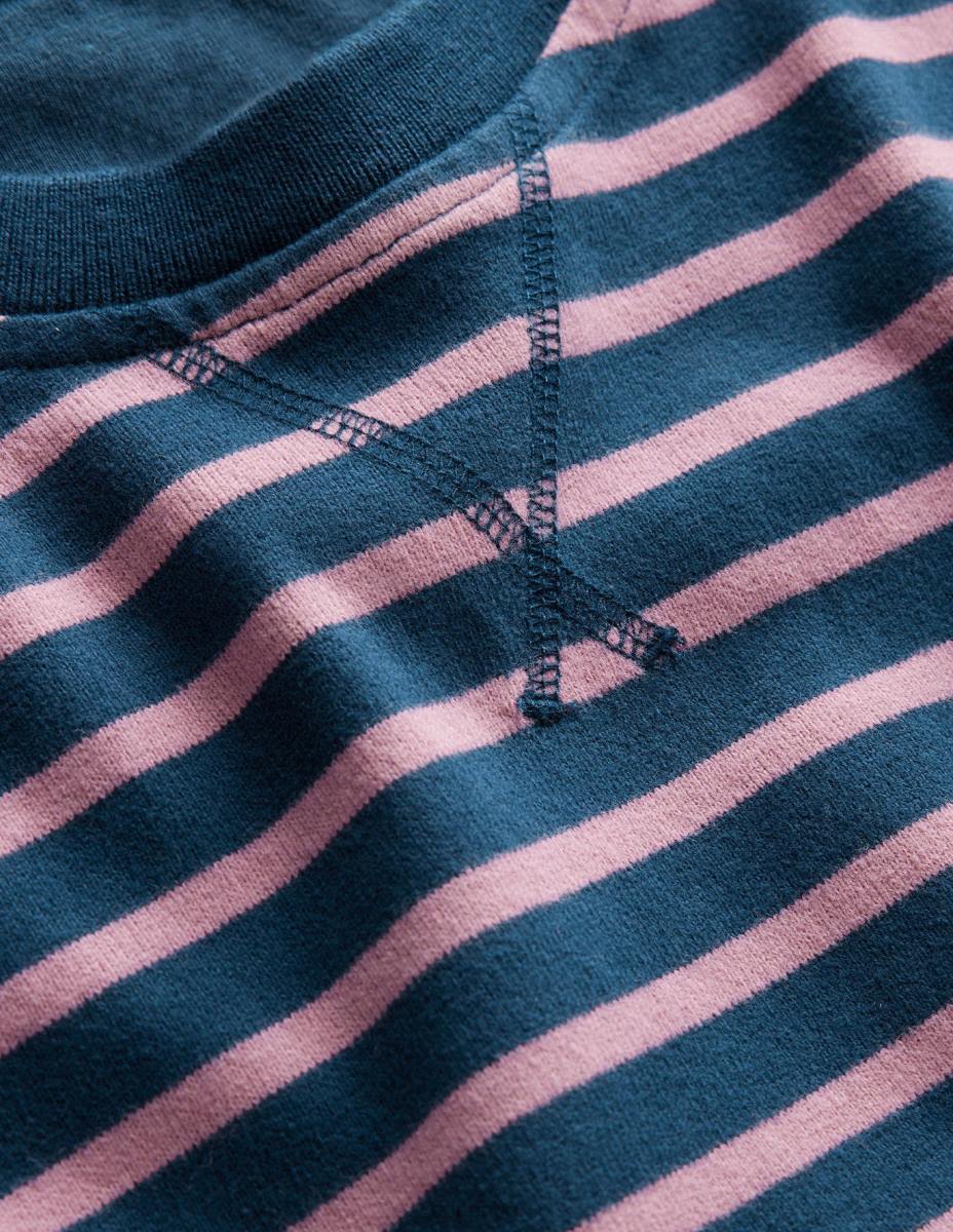 облекло Boden ръгби екипаж с дълъг ръкав морско синьо/лила бебе LL683572