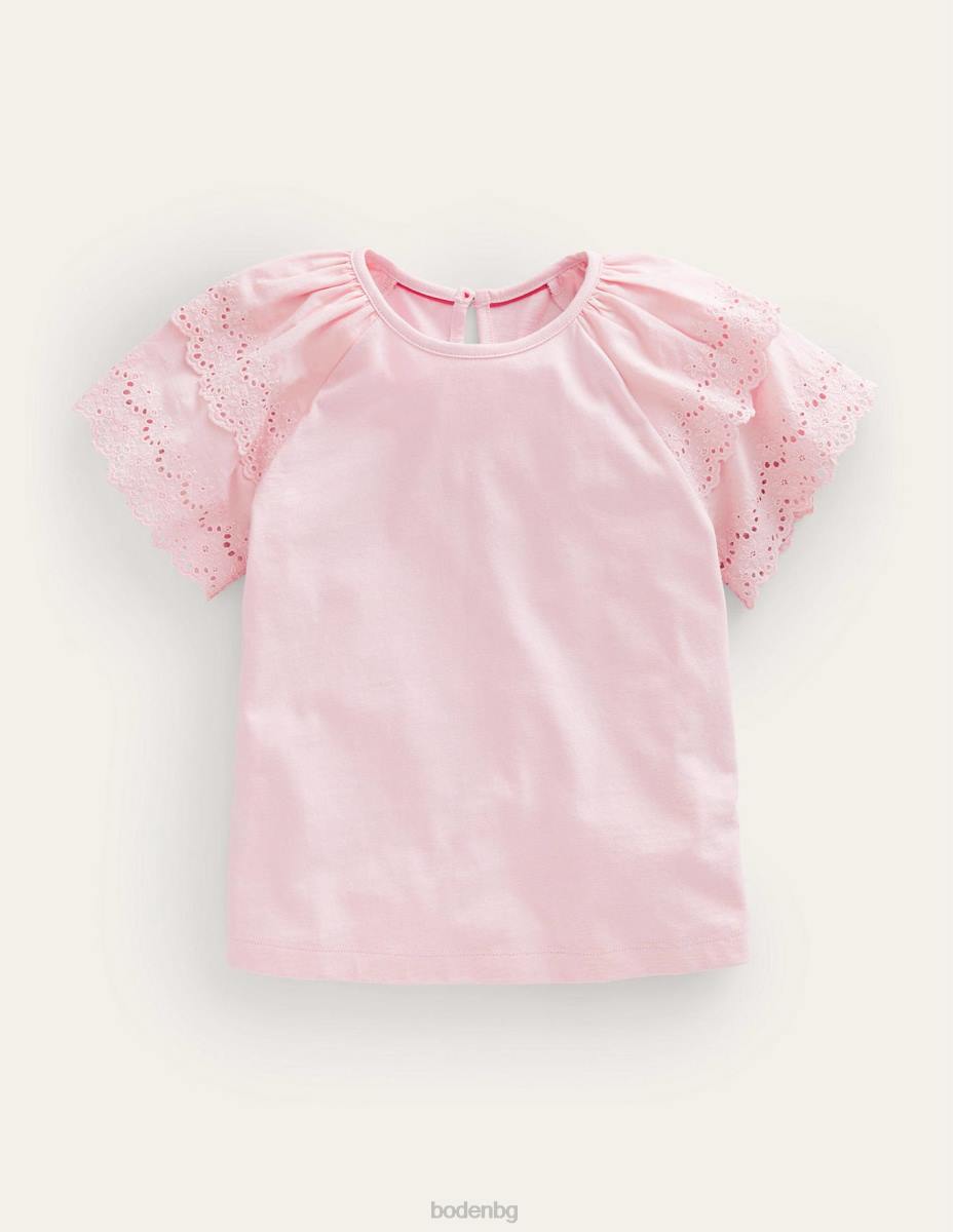 облекло Boden тениска broderie mix бото розово бебе LL683446