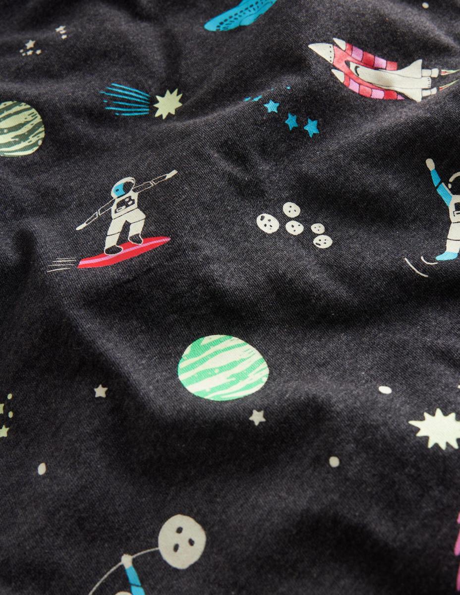 облекло Boden gitd тениска с щампа сиво бебе LL683328