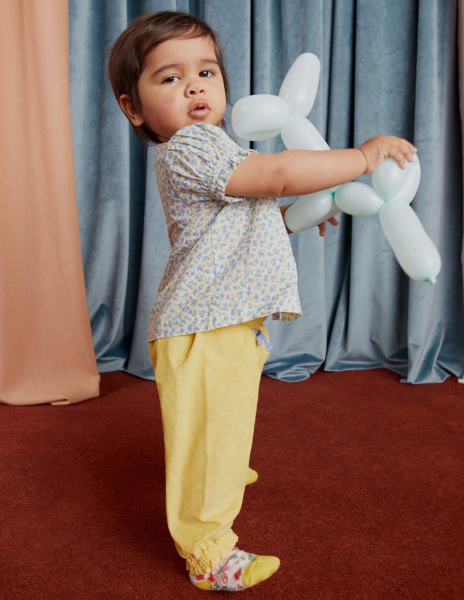 облекло Boden носталгичен плетен комплект за игра vista blue floral бебе LL683346