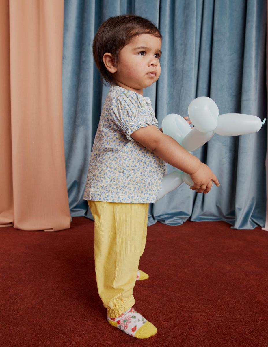 облекло Boden носталгичен плетен комплект за игра vista blue floral бебе LL683346