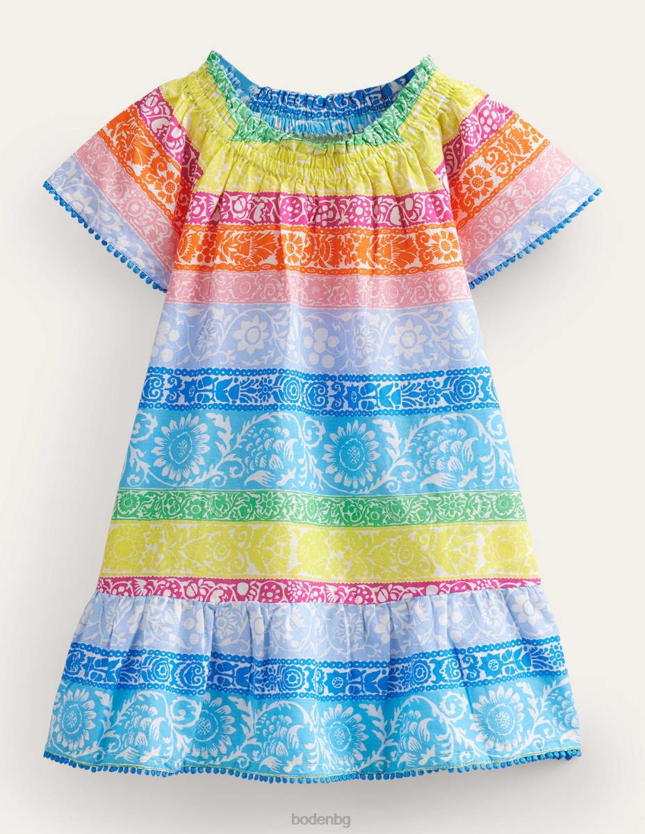 облекло Boden пушен кафтан слонова кост много тапети бебе LL683311