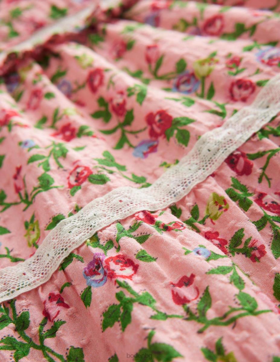 облекло Boden рокля с принт за повод разхвърляна роза бебе LL683433