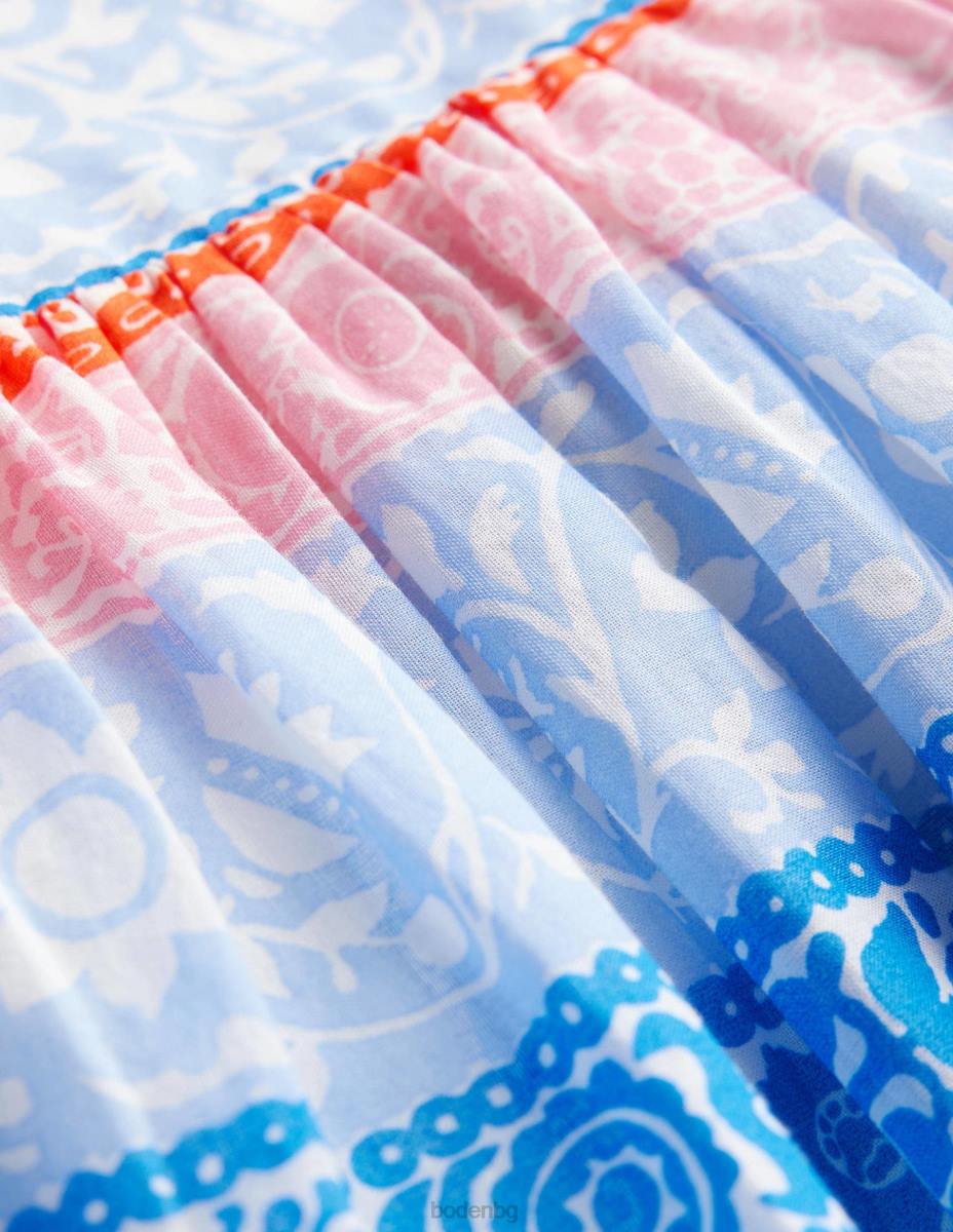 облекло Boden рокля с кръстосани гръбчета мултитапетна лента бебе LL683465