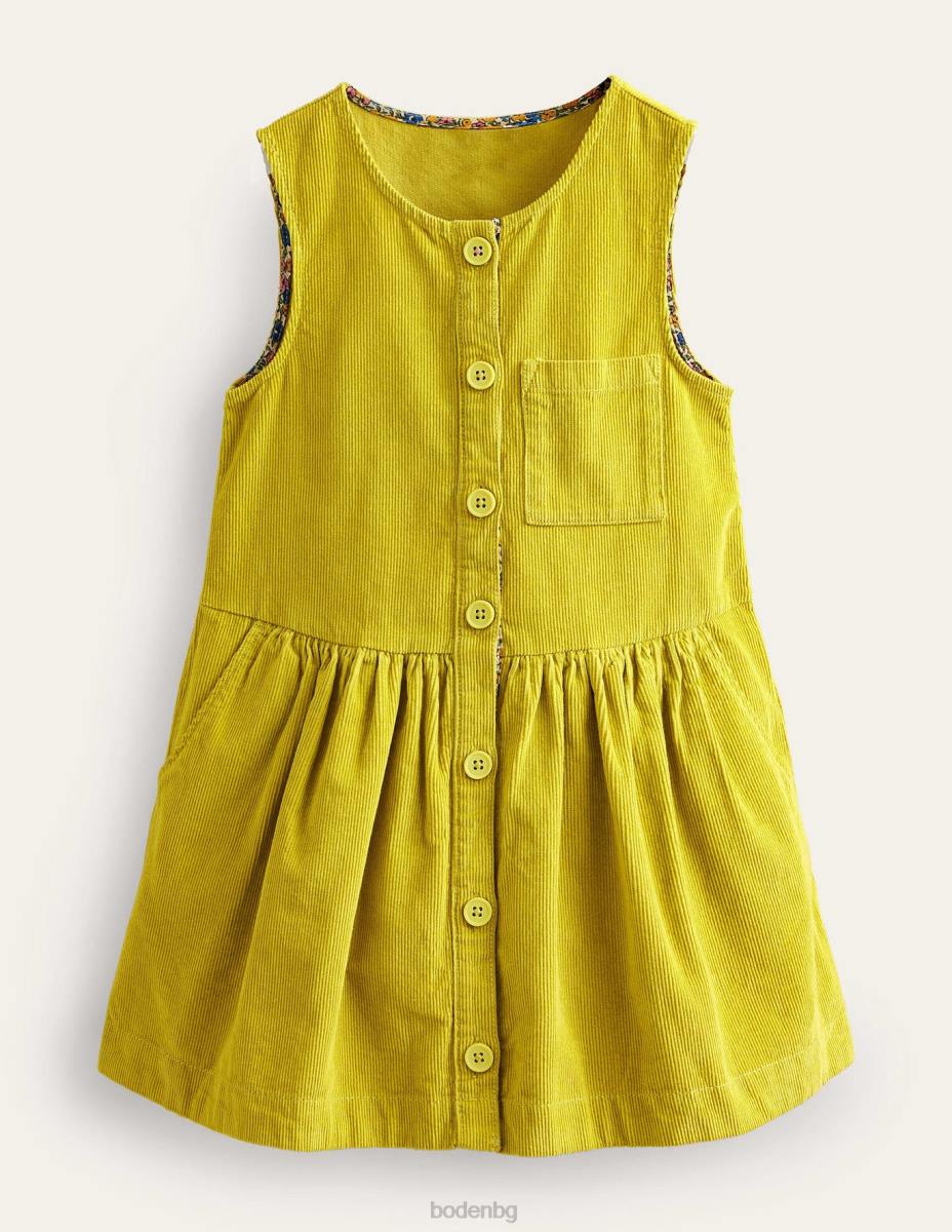 облекло Boden рокля с копчета цариградско грозде жълто бебе LL68348