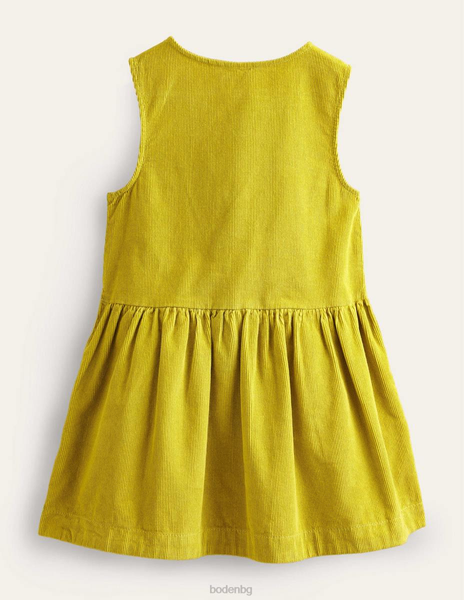 облекло Boden рокля с копчета цариградско грозде жълто бебе LL68348