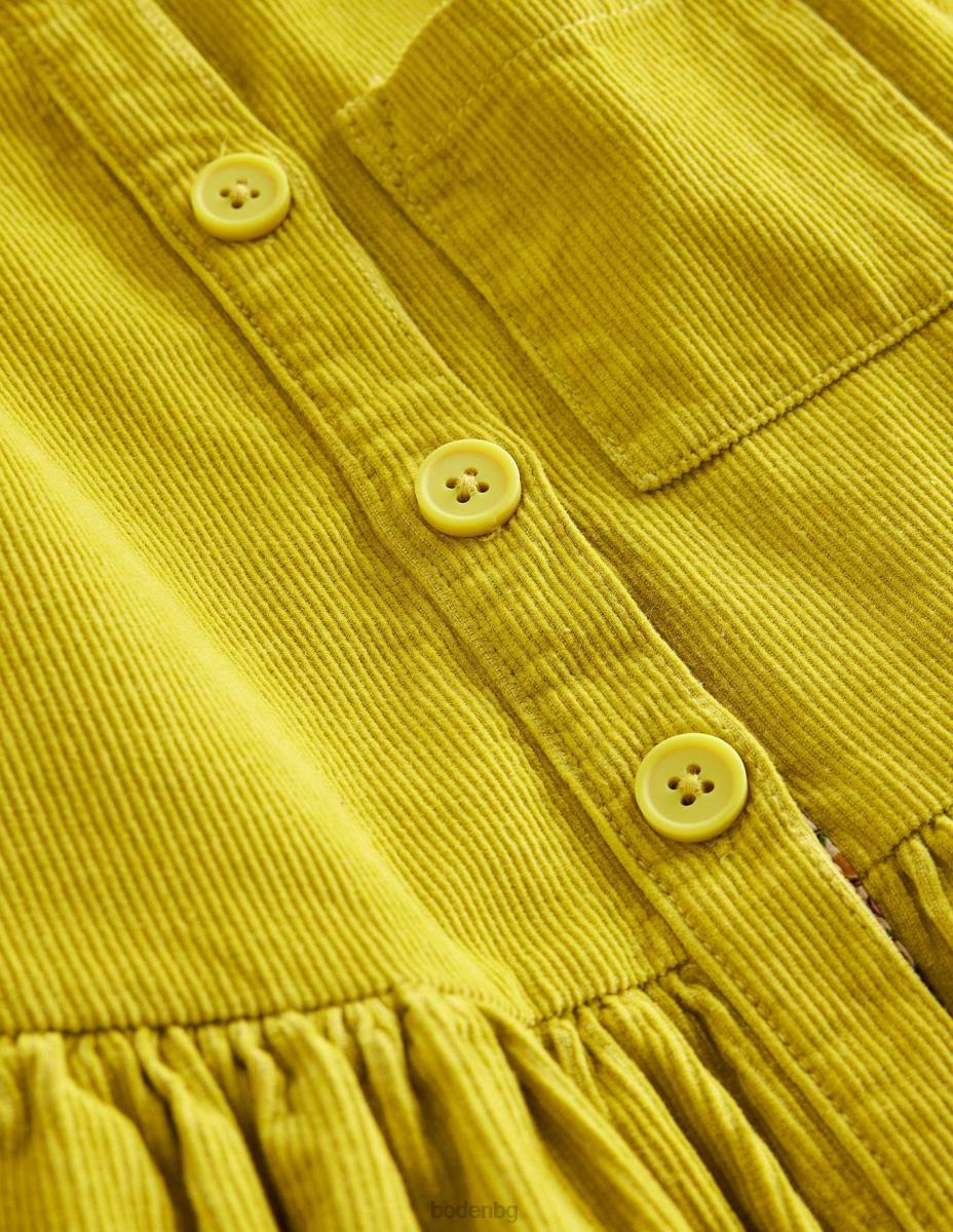 облекло Boden рокля с копчета цариградско грозде жълто бебе LL68348