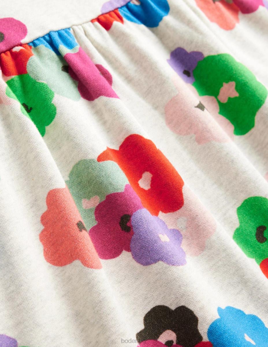 облекло Boden спокойна спортна рокля с щампи множество абстрактни цветя бебе LL68361