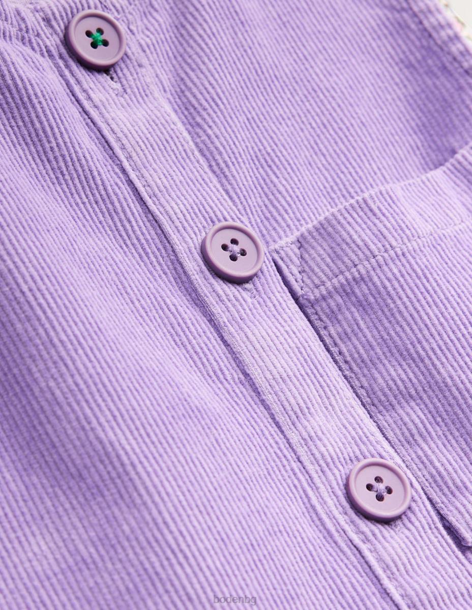 облекло Boden рокля с копчета астра лилаво бебе LL68362