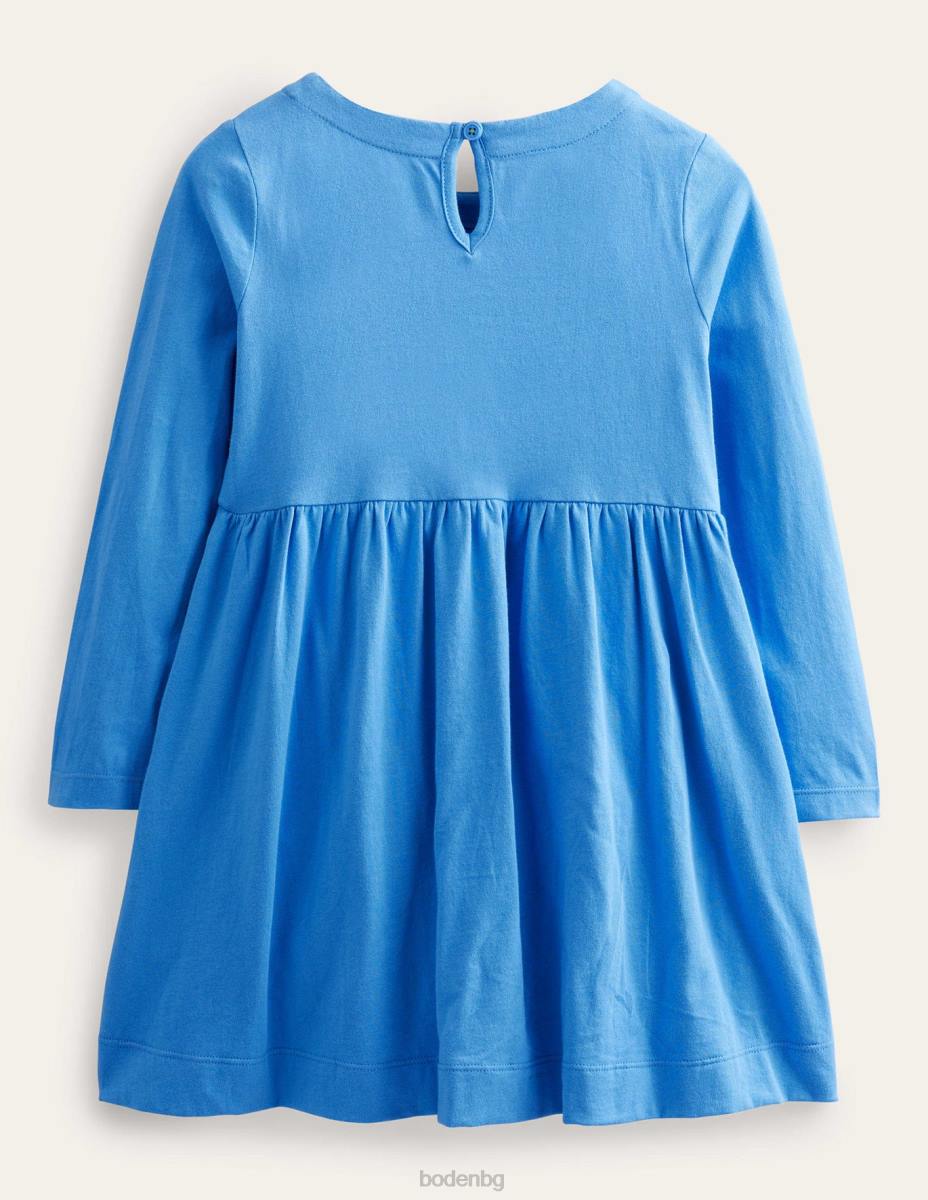 облекло Boden развяваща се рокля от трико penzance blue floral бебе LL683384