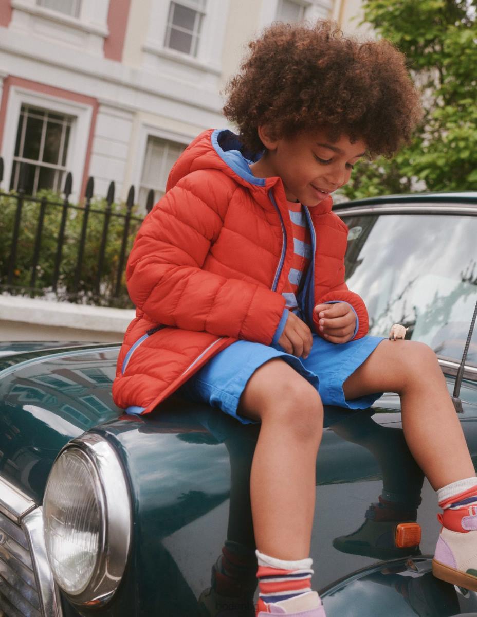 облекло Boden подплатено яке за опаковане червен бебе LL68546