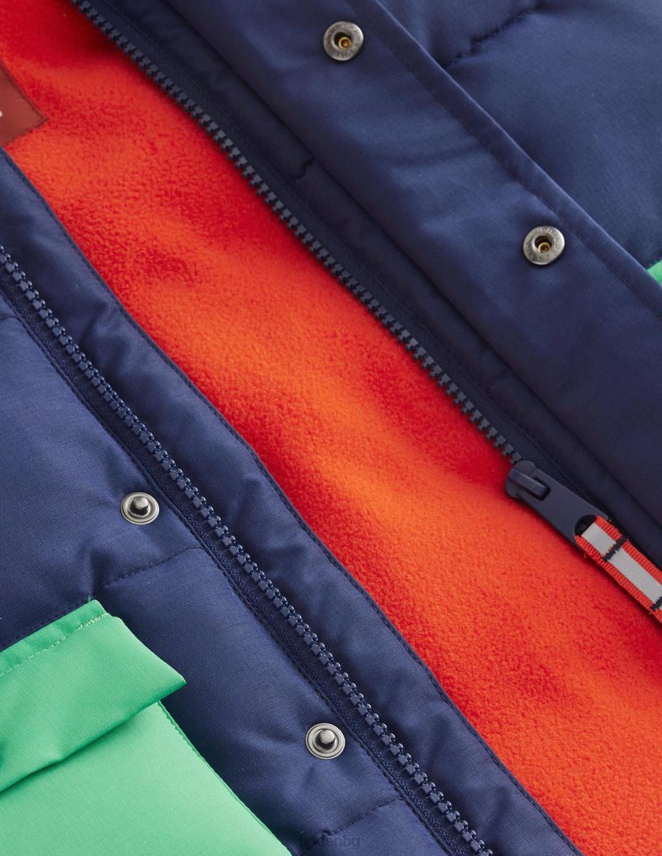 облекло Boden висока спортна жилетка колеж флот бебе LL68550