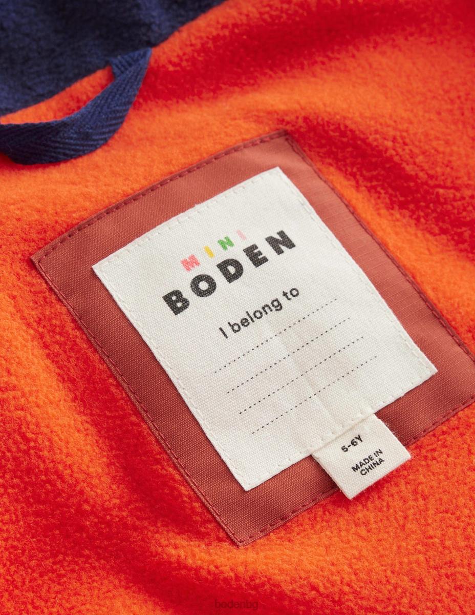 облекло Boden висока спортна жилетка колеж флот бебе LL68550