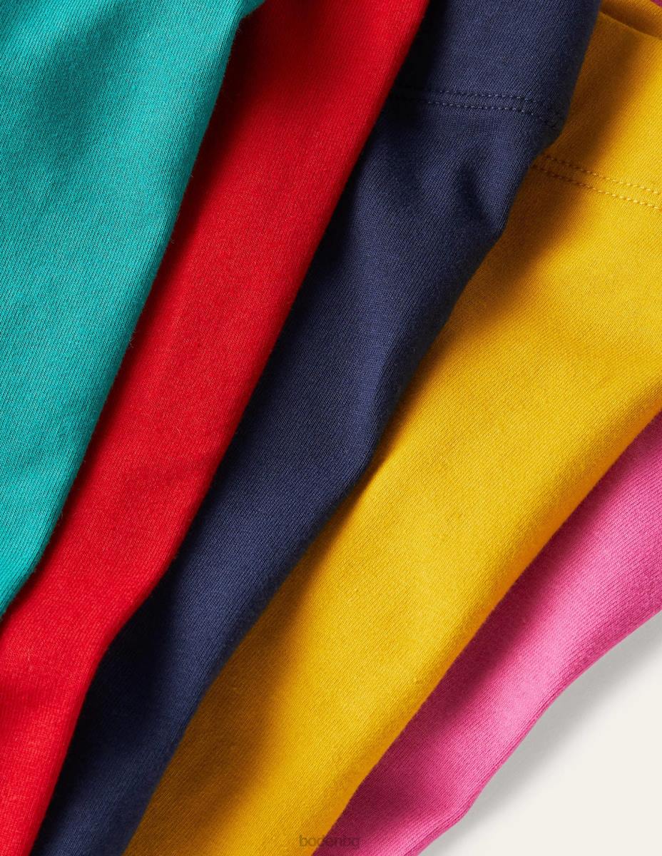 облекло Boden Опаковка от 5 разкъсани клинове мулти дъга бебе LL68506