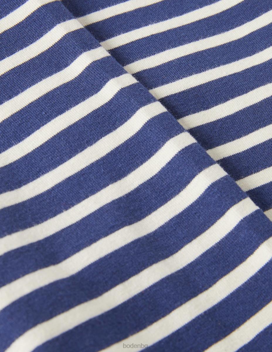 облекло Boden забавни клинове десен борд синьо/слонова кост бебе LL68514