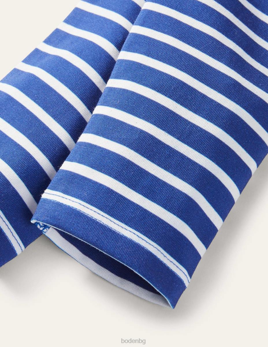 облекло Boden забавни клинове елизабетско синьо/слонова кост бебе LL68515