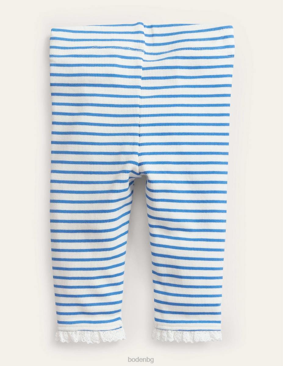 облекло Boden рипсени дантелени клинове слонова кост/синьо penzance бебе LL683467