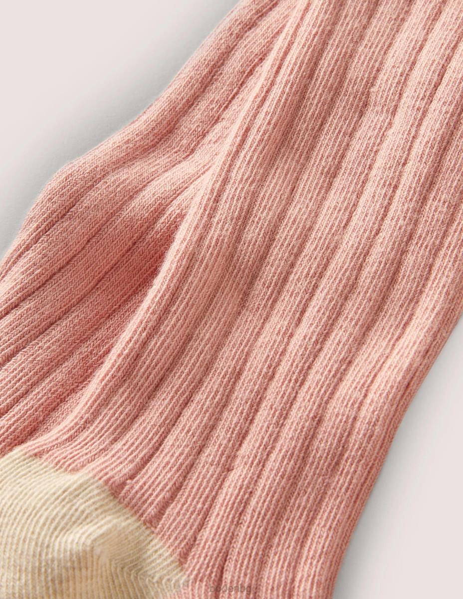 облекло Boden рипсен чорапогащник розово момичета LL683091