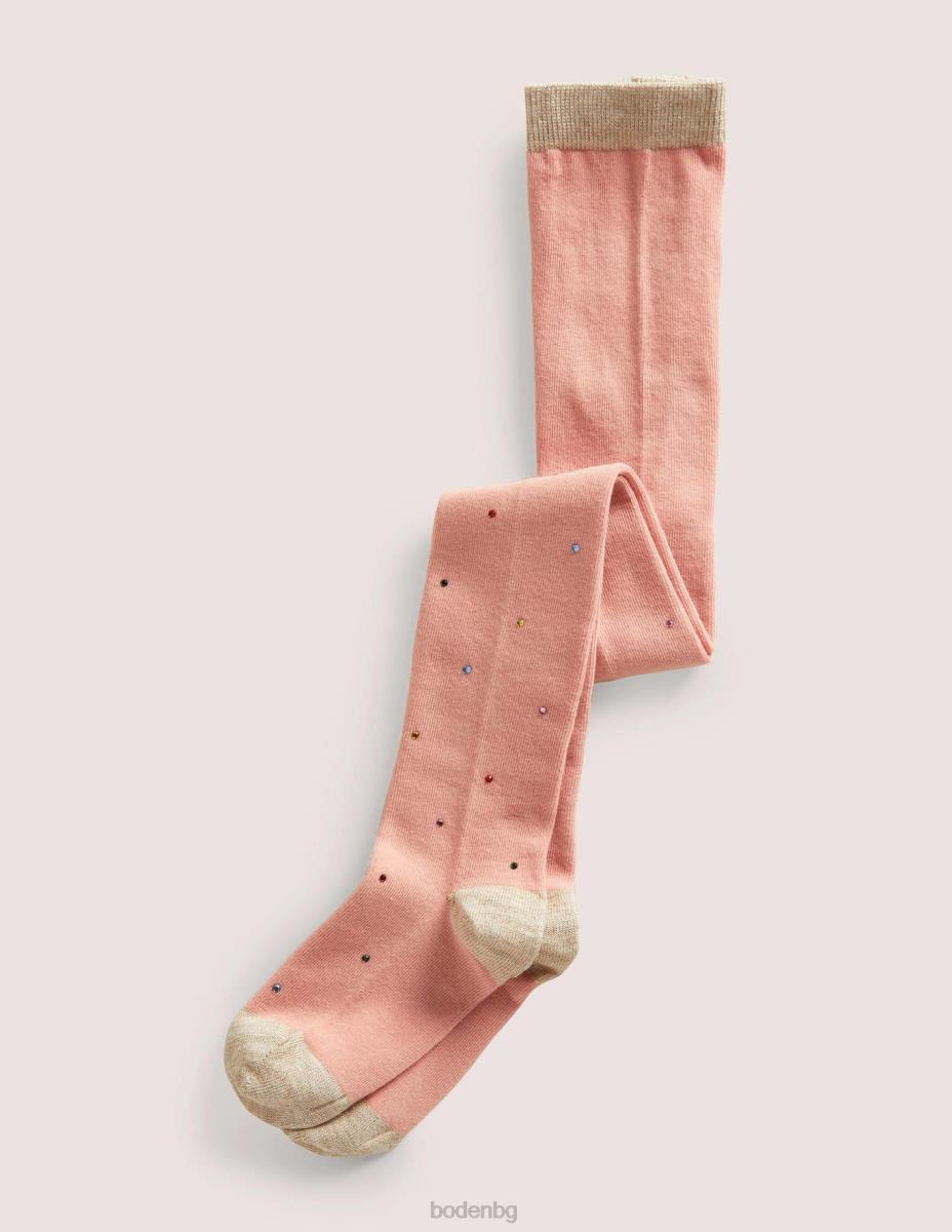 облекло Boden блестящ чорапогащник розово момичета LL683138