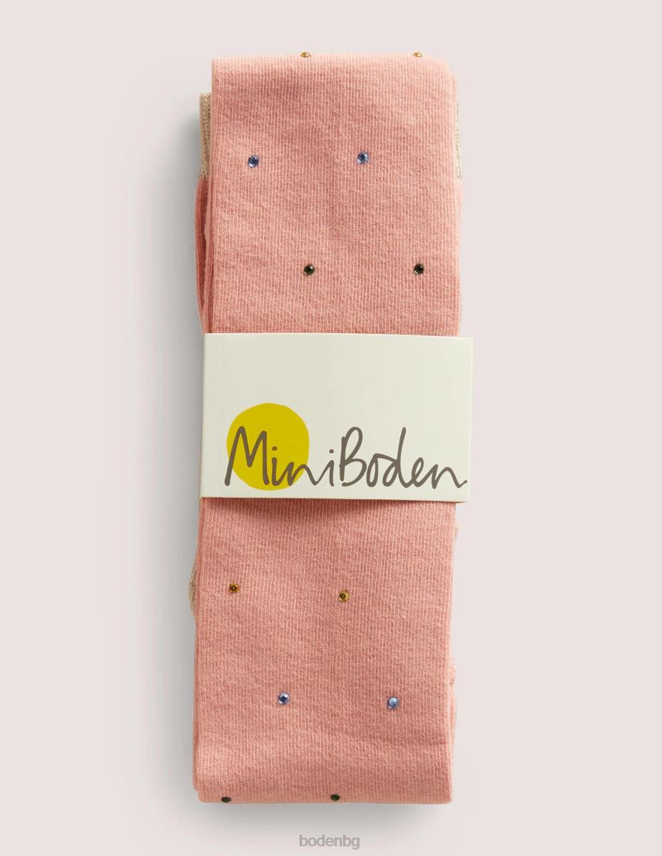 облекло Boden блестящ чорапогащник розово момичета LL683138