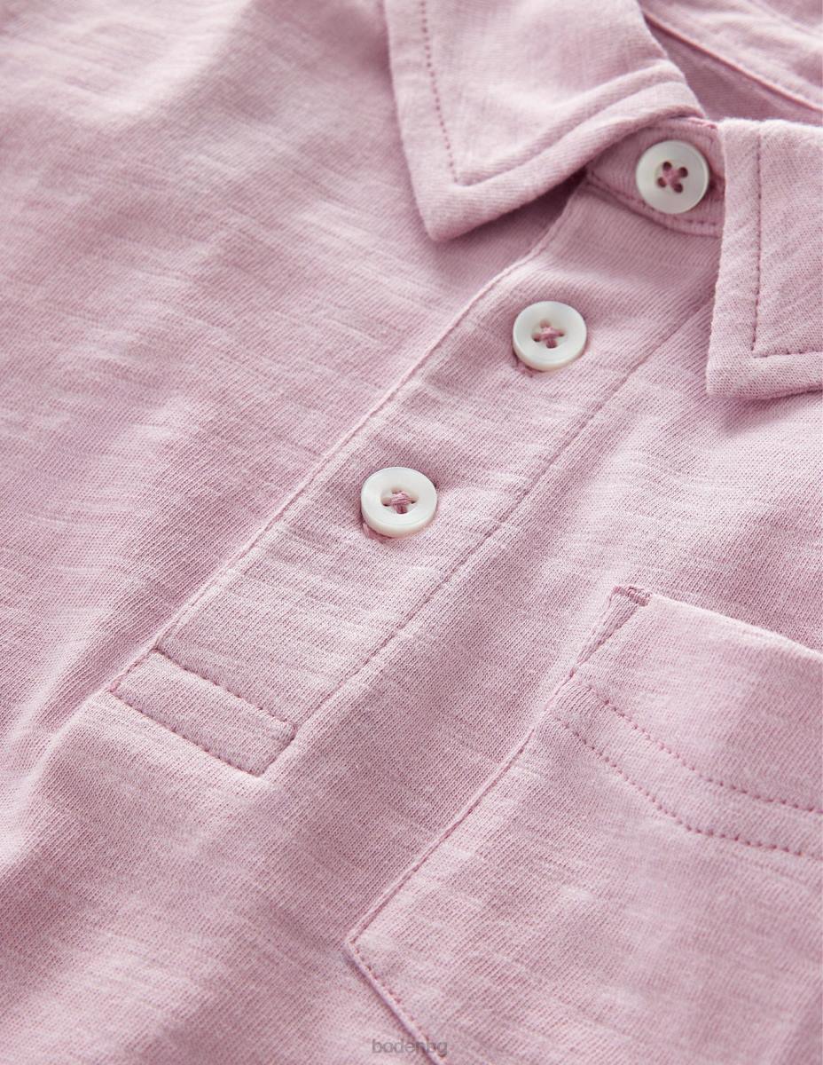 облекло Boden поло тениска с джърси розово бебе LL683324