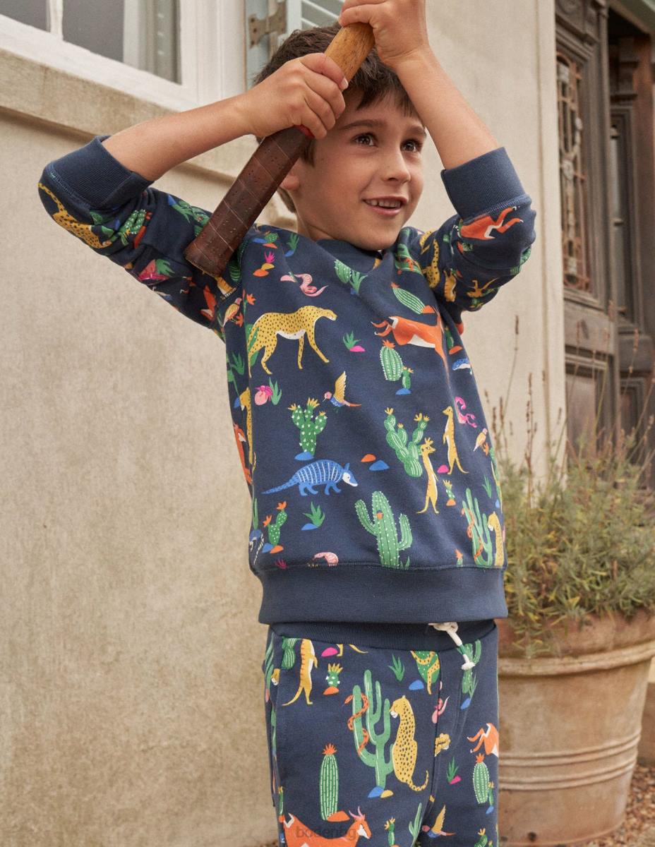 облекло Boden супер мек суичър много животно бебе LL683319