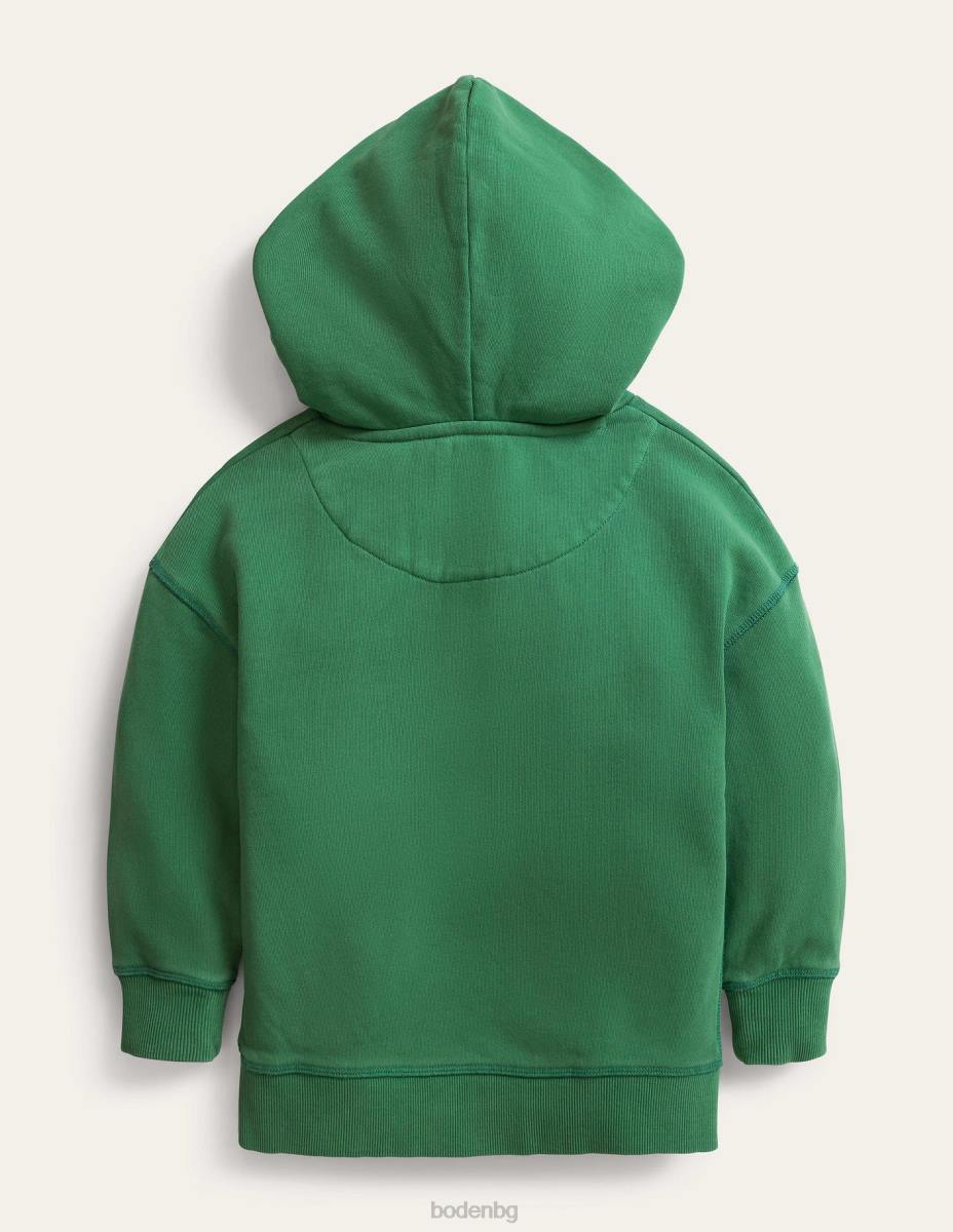 облекло Boden суичър за боядисване на дрехи наситено тревисто зелено бебе LL683406