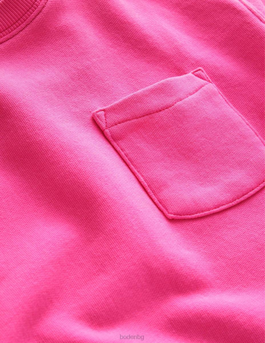 облекло Boden супер мек суичър неоново розово бебе LL683409