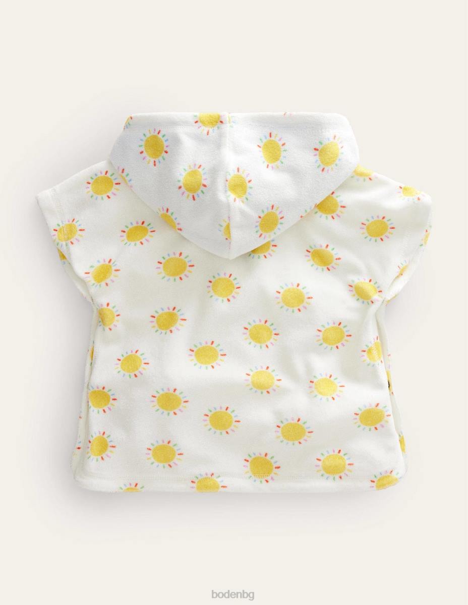 облекло Boden щампована хавлиена кърпа много дъгови слънца бебе LL683470