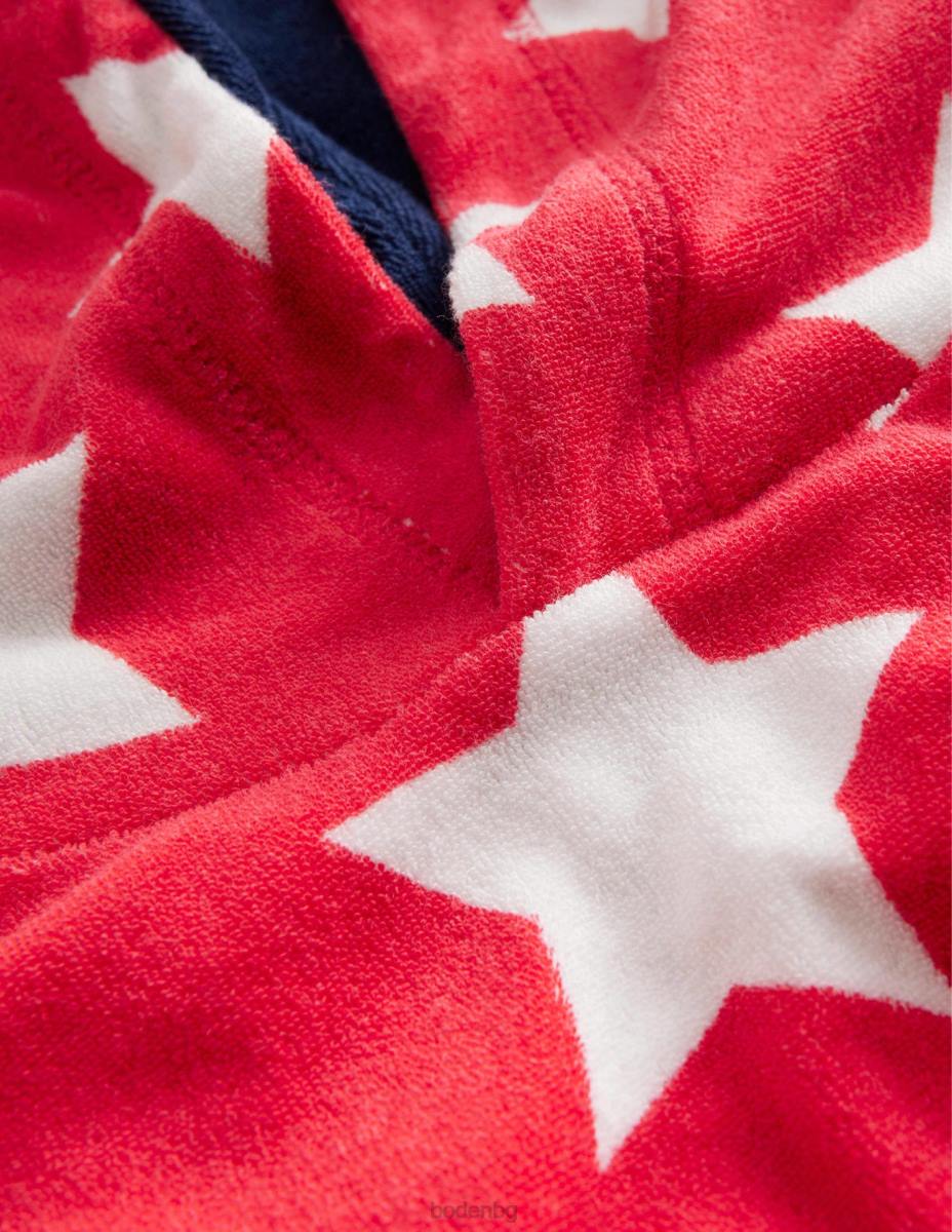 облекло Boden хавлиена кърпа червена звезда бебе LL68463