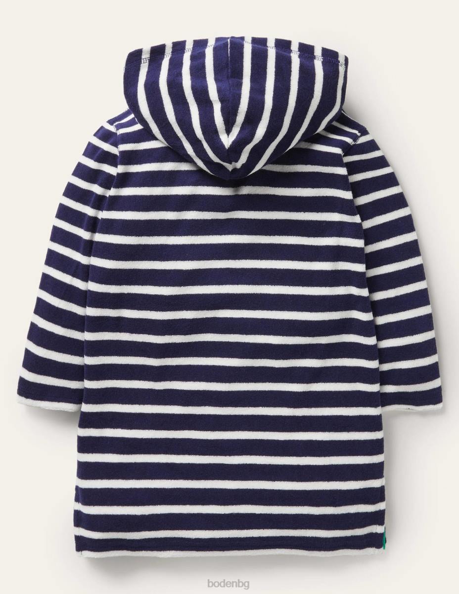 облекло Boden хавлиена кърпа колеж морско/бяло бебе LL68469