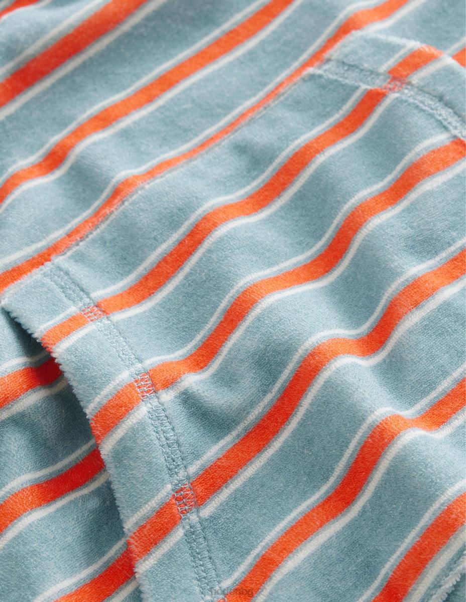 облекло Boden хавлиена кърпа турмалин син/оранжев бебе LL68470