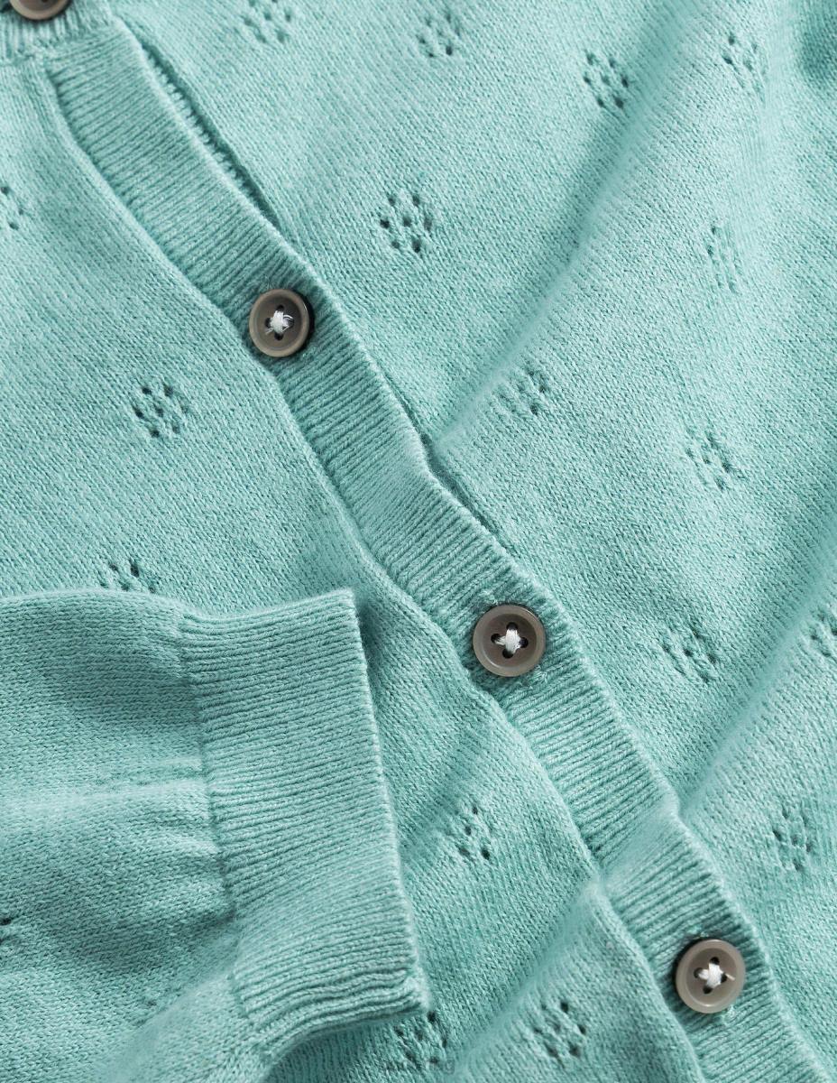 облекло Boden памучна кашмирена жилетка гореща пролет бебе LL683332