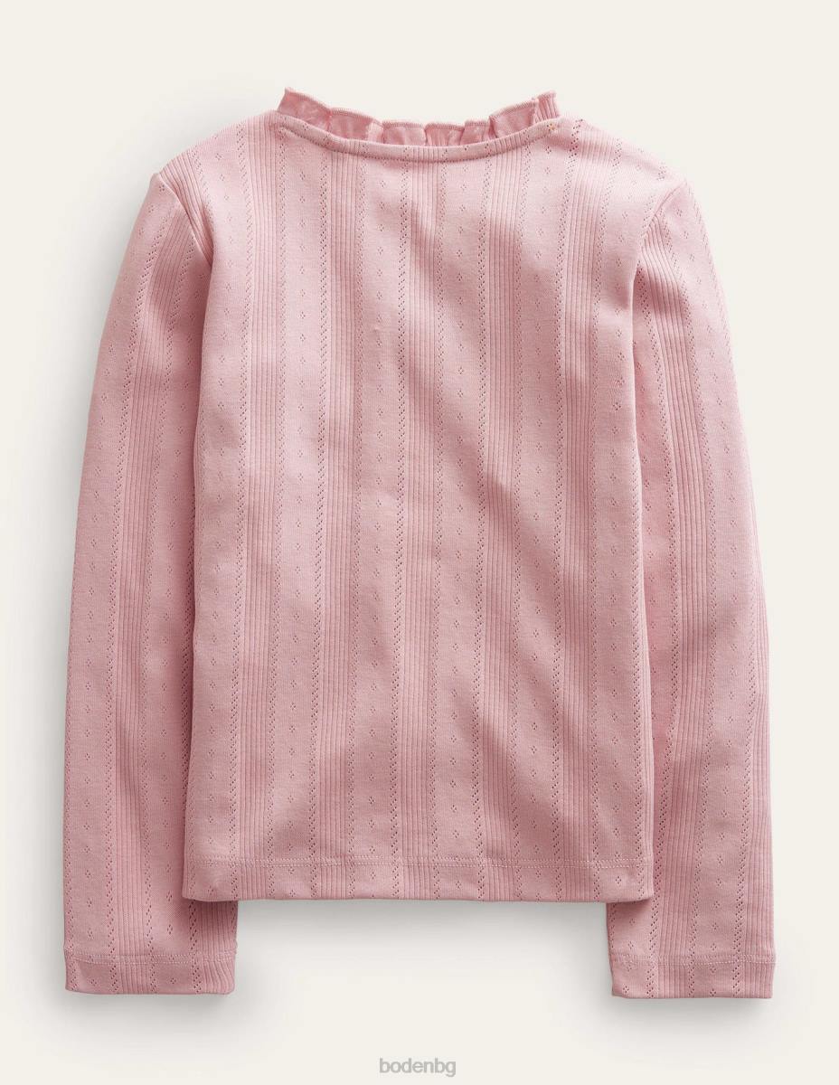 облекло Boden жилетка тип pointelle винтидж розово бебе LL68420