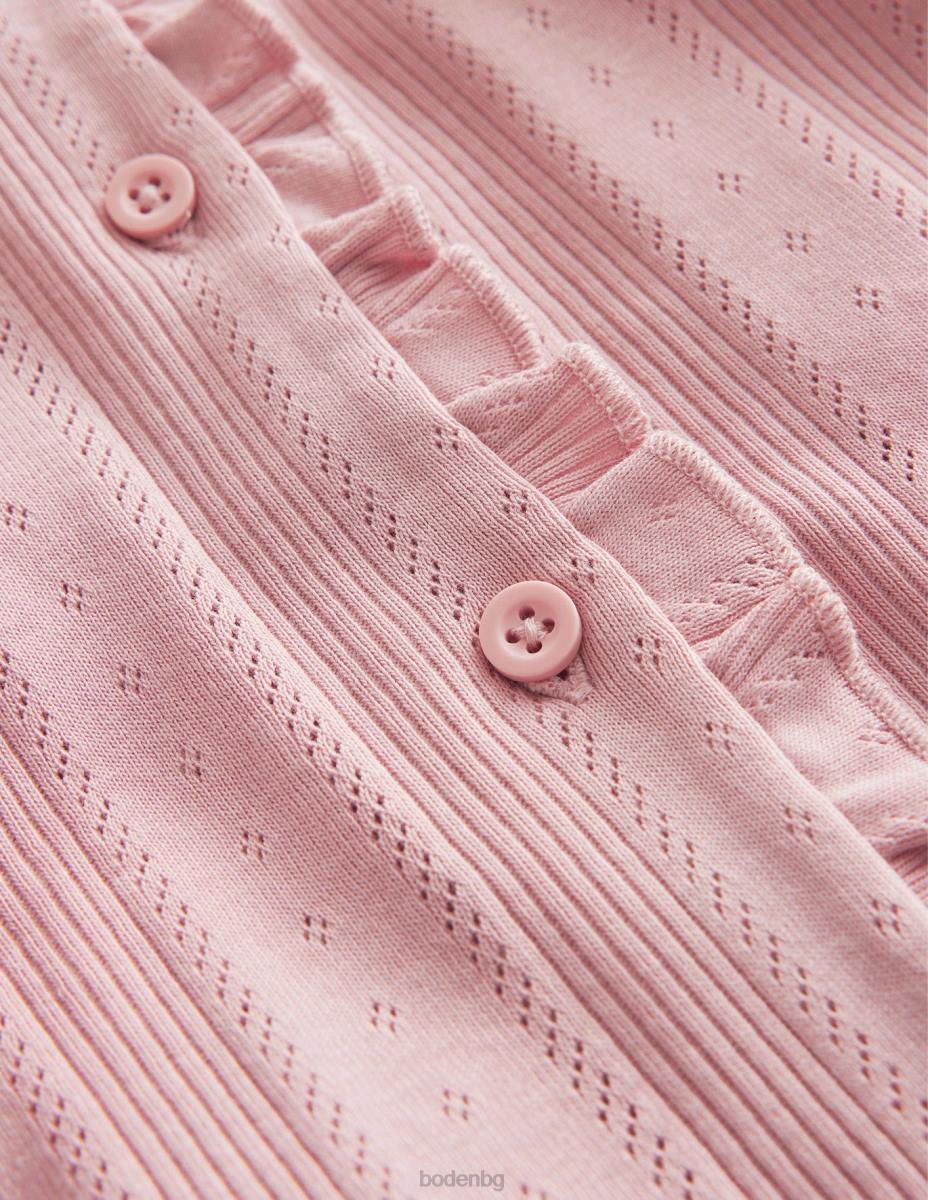 облекло Boden жилетка тип pointelle винтидж розово бебе LL68420