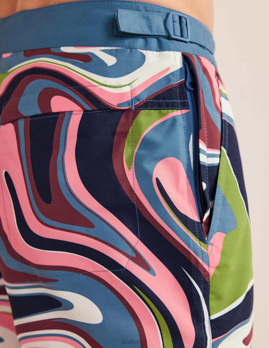 облекло Boden късо плуване с фиксирана талия мулти утопия вихър мъже LL683547