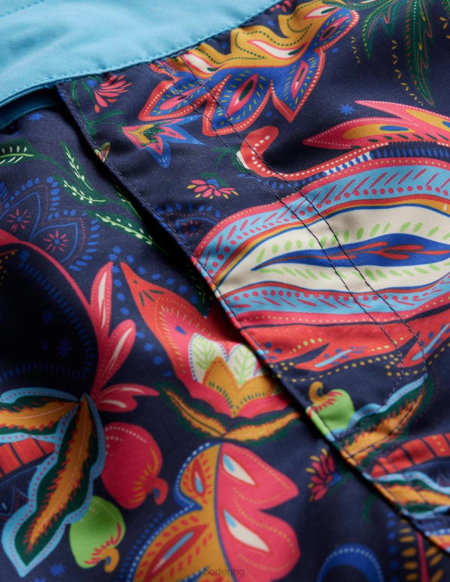 облекло Boden късо плуване с фиксирана талия пейсли с няколко ананаса мъже LL683566