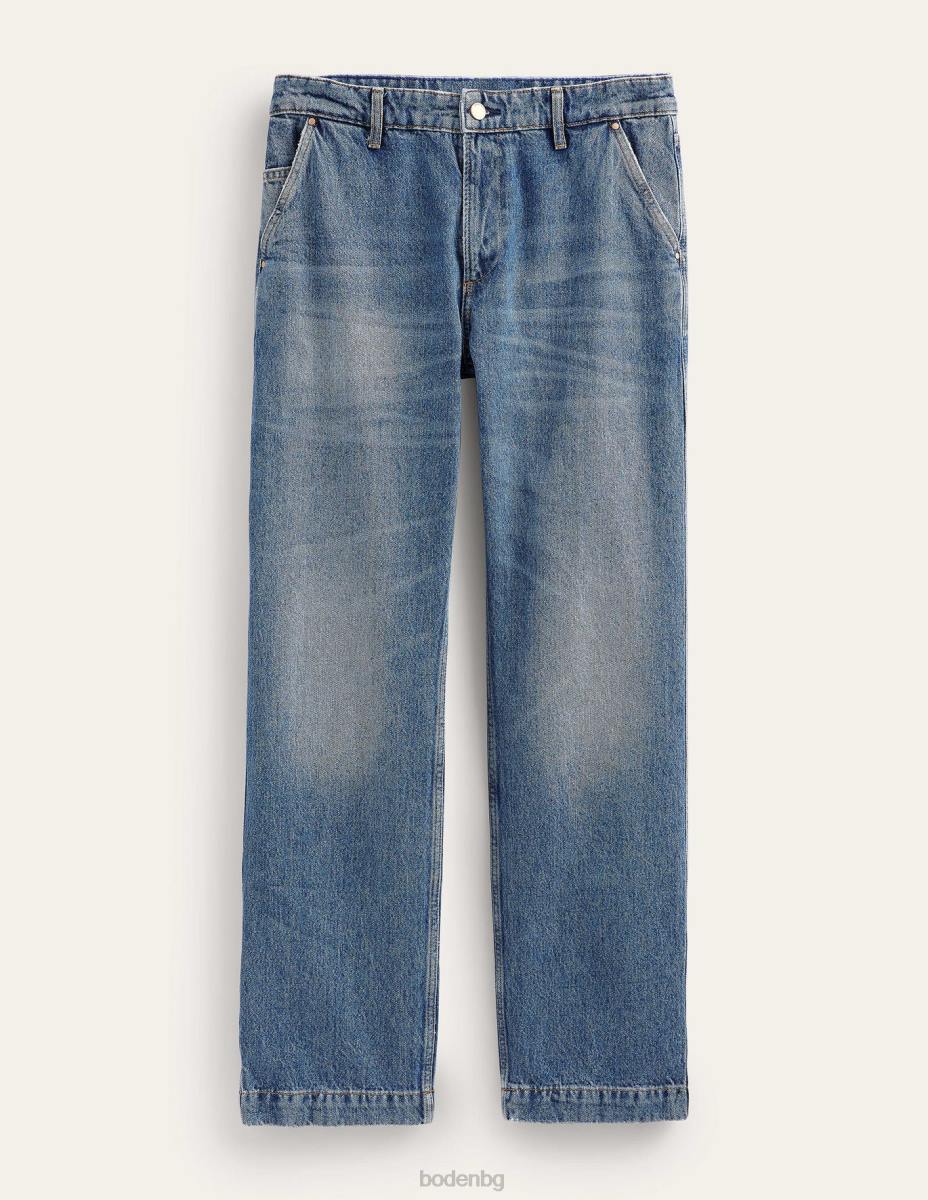 облекло Boden дънки със спокойна кройка тенденция за средно пране мъже LL683538