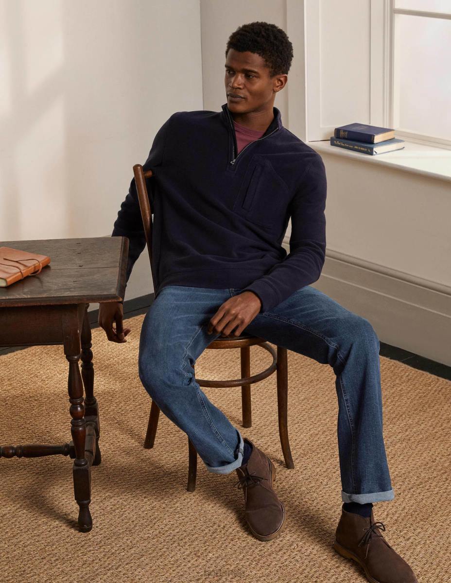 облекло Boden дънки с прав крак средно изплакване мъже LL683579