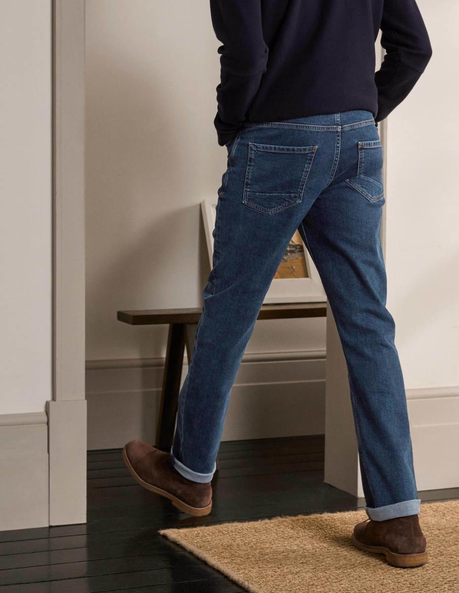 облекло Boden дънки с прав крак средно изплакване мъже LL683579