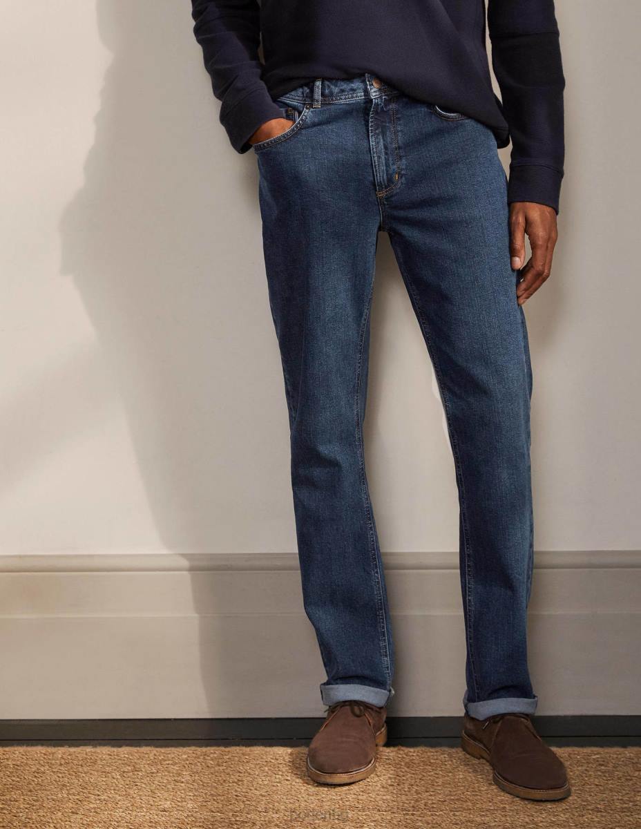 облекло Boden дънки с прав крак средно изплакване мъже LL683579